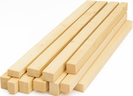 Holzlatte, Fichte/Tanne, sägerau, 28 × 48 × 3000 mm