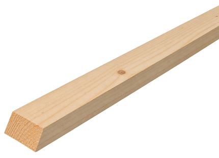Fassaden-Rhombusleiste Fichte, 20 × 45 × 4000 mm