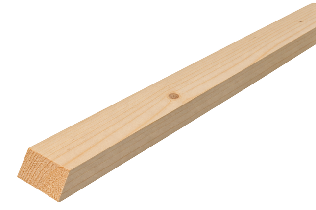 Fassaden-Rhombusleiste Fichte, 20 × 45 × 4000 mm